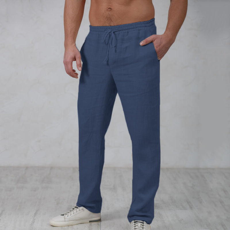 Luchtige heren zomerbroek Model Finn in een comfortabele casual pasvorm voor warme dagen