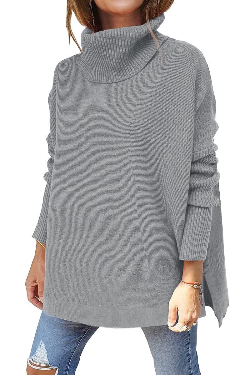 Elegante losvallende damestrui met col, ideaal voor warme casual winterlooks.