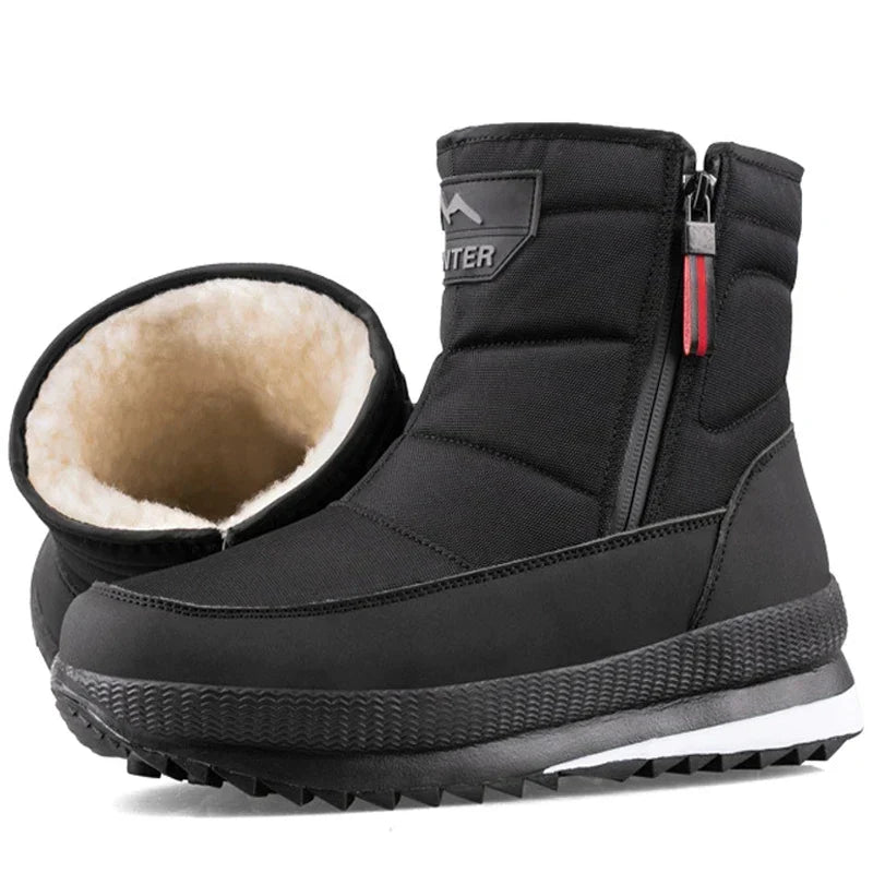 Warme, waterdichte herensneeuwlaarzen. Ideaal voor de winter met antislipzool en comfortabele pasvorm.