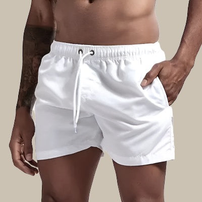 Groene heren zwembroek met elastische taille voor ultiem draagcomfort.