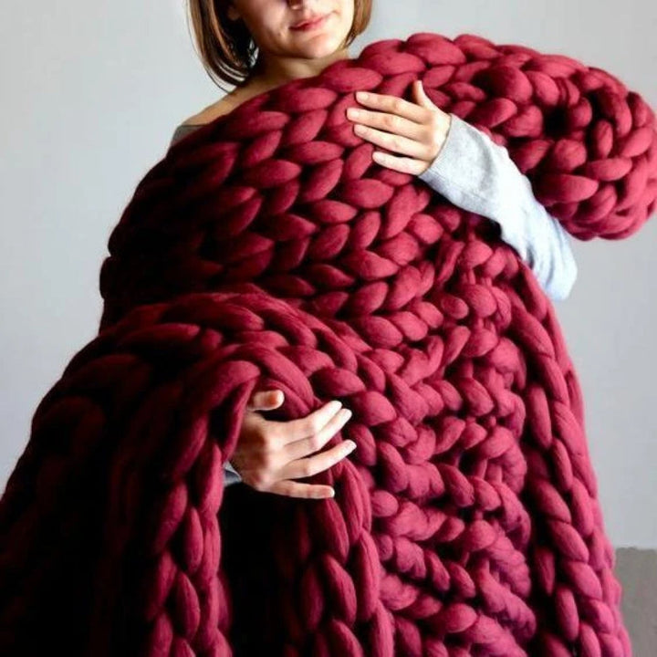 LuxaWool chunky garen, 1000 gram, voor handgemaakte zachte kussens en breiprojecten; uitstekende kwaliteit.