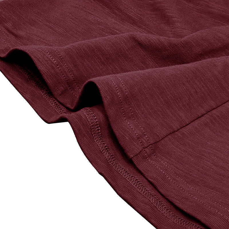 Zacht katoenen heren Henley shirt, lange mouw, casual look, ultrazachte stof, stijlvolle zeven knopen, flatterende pasvorm.