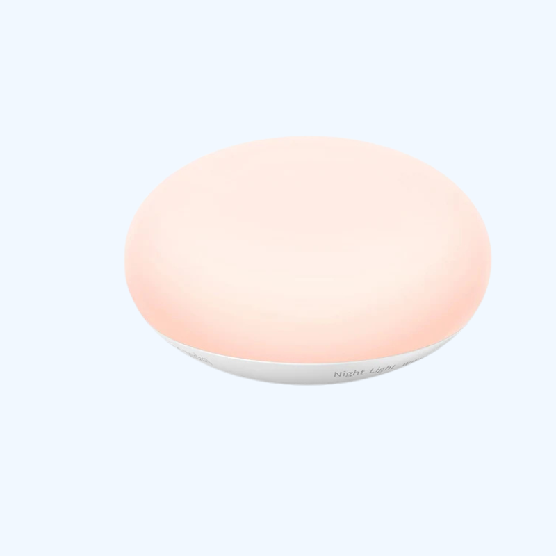 "Zacht oogvriendelijk borstvoedingsnachtlampje van BPA-vrij siliconen met aanraakdimmer voor baby's en kinderen."