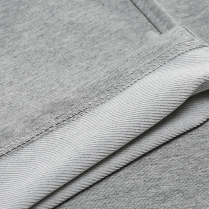 "Zomerse heren joggingbroek in oversized stijl, katoenmix, met elastische tailleband en trekkoord voor optimaal comfort."