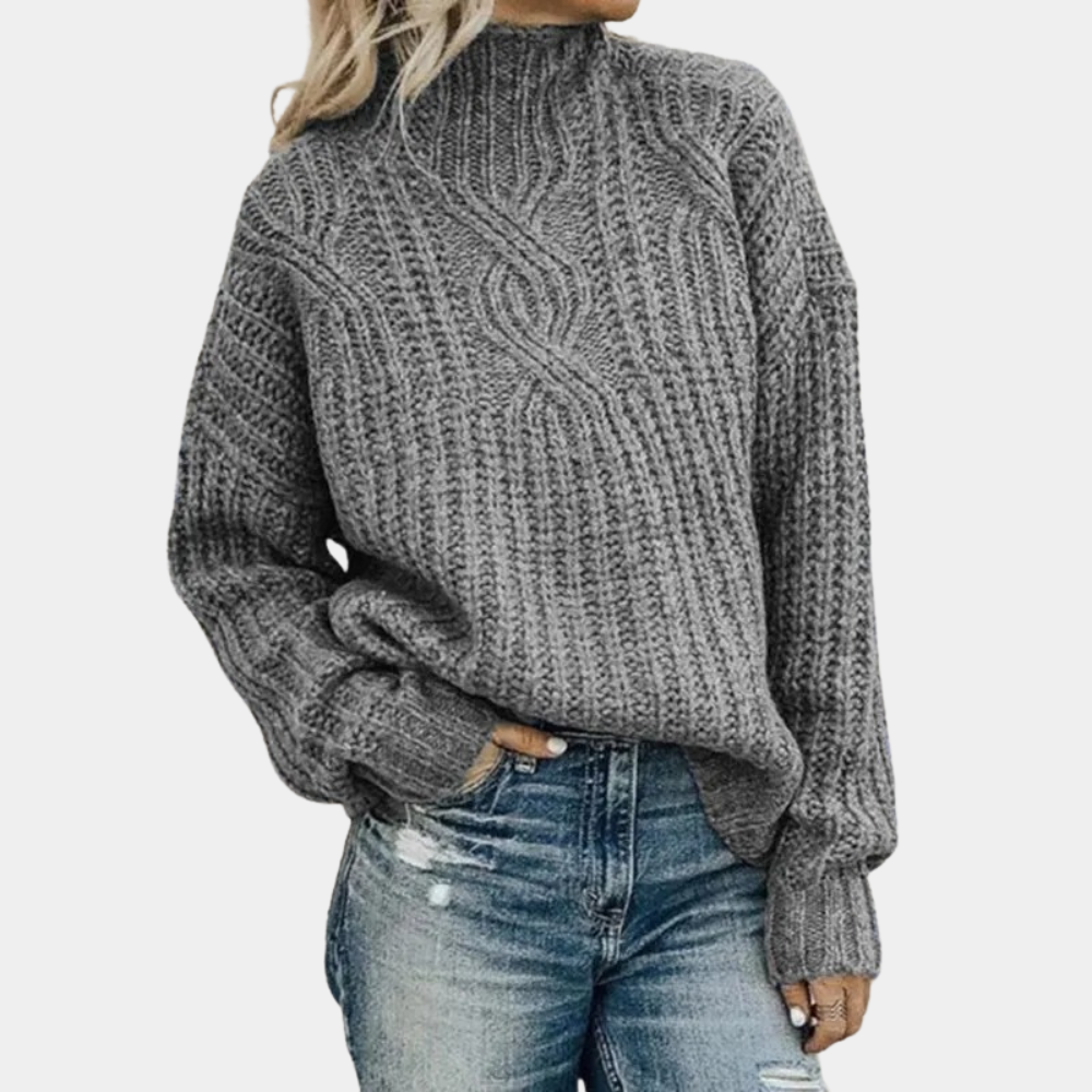 "Zwart zacht gebreide damestrui, elegante klassieke stijl voor comfort, ideaal voor alle seizoenen, veelzijdige kleuren."
