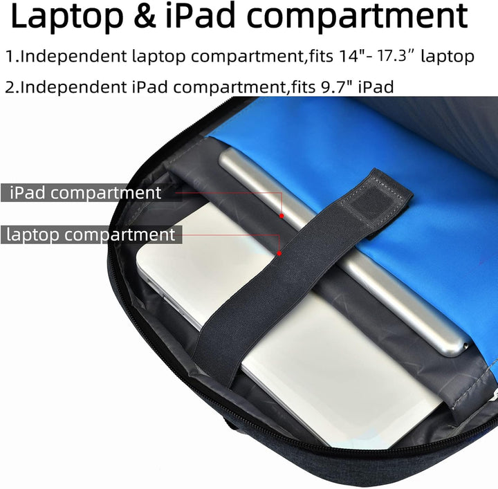 Roze laptoprugzak, waterbestendig, anti-diefstal en met slimme opbergruimte.