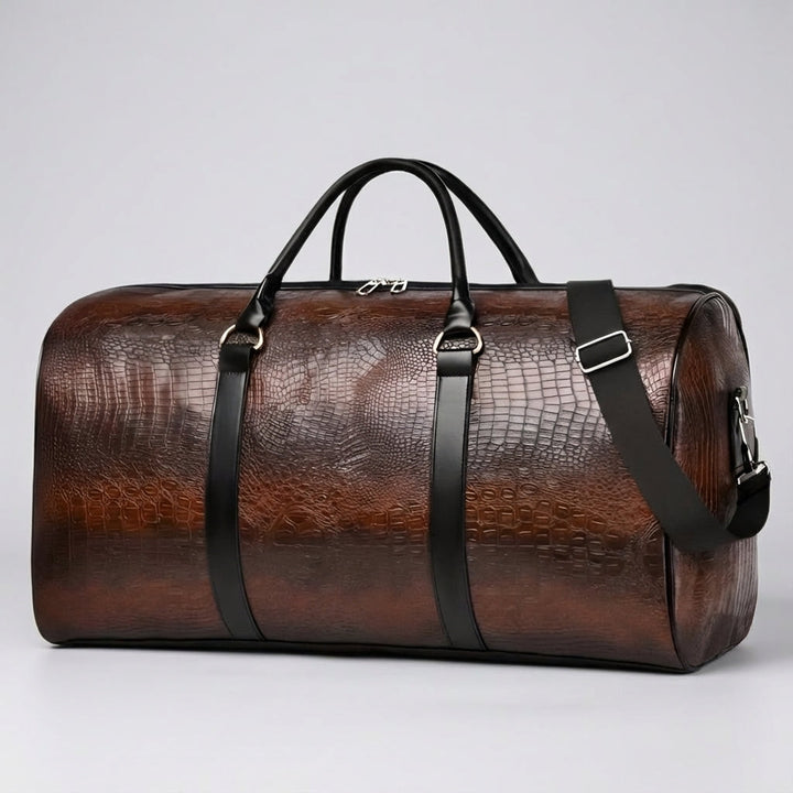 Zwarte Spaceline reistas, robuuste unisex tas met verstelbare schouderband voor weekendtrips, sport & handbagage.