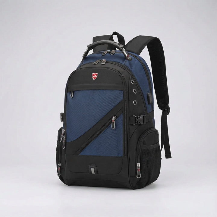 Stijlvolle unisex antidiefstal reisrugzak VoyageVault, veilig en comfortabel voor lange reizen en stedentrips.